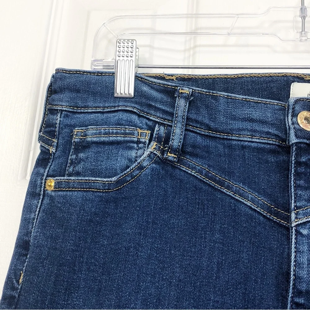 River Island Plus Dark Wash Denim High-Rise Skinny Ankle Jeans 14